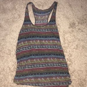 XS geometric multicolored tank top